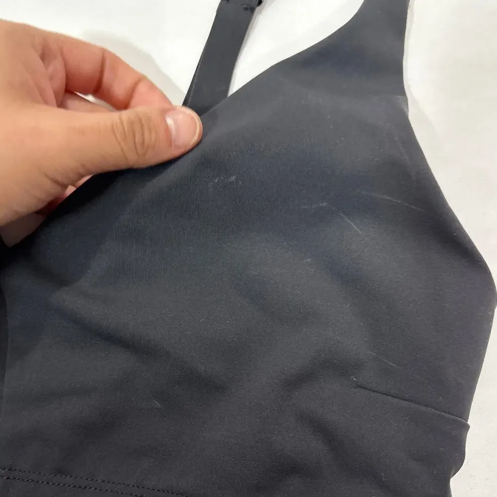 NWT Outdoor Voices Womens S Black Criss Cross Bralette Activewer Gym Sporty